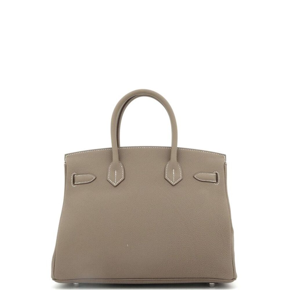 Hermes Birkin Handbag Grey Maurice with Palladium Hardware 30 Gray - Picture 4 of 8